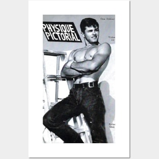 PHYSIQUE PICTORIAL - Vintage Physique Muscle Male Model Magazine Cover Posters and Art